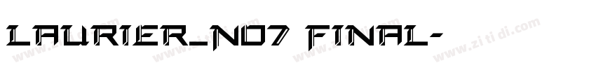 Laurier_No7 Final字体转换